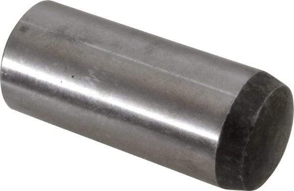 Value Collection - 20mm Diam x 50mm Pin Length Alloy Steel Standard Dowel Pin - C 58-62 Hardness, 148,000 Lb Breaking Strength, 1 Rounded End - Caliber Tooling