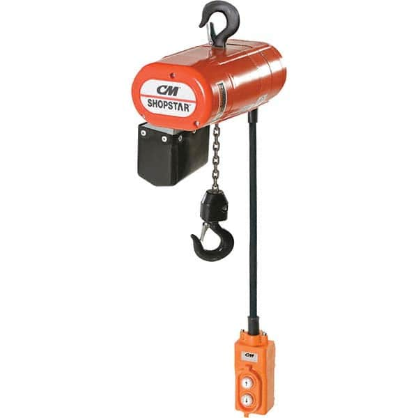 CM - 300 Lb Capacity 16 FPM Lift Speed 115V Electric Chain Hoist - Caliber Tooling