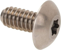 Made in USA - 1/4-20 Thread Screw, Truss Head, Torx Drive, Stainless Steel Sex Bolt & Binding Post - 3/8" Length Under Head, Grade 18-8 - Caliber Tooling