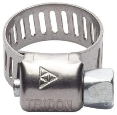 IDEAL TRIDON - SAE Size 188, 2-1/16 to 12-1/4" Diam, Stainless Steel Worm Drive Clamp - 1/2" Wide, Material Grade 201/305, Series 620 - Caliber Tooling