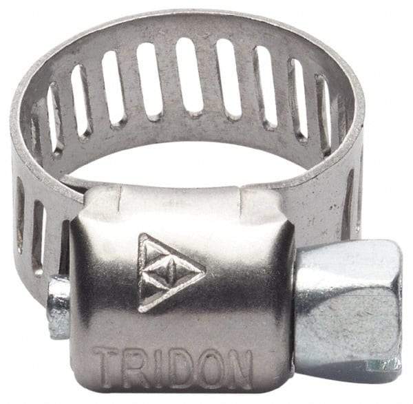 IDEAL TRIDON - SAE Size 332, 19-1/8 to 21-1/4" Diam, Stainless Steel Worm Drive Clamp - 1/2" Wide, Material Grade 201/305, Series 620 - Caliber Tooling