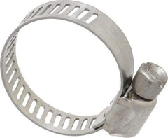 IDEAL TRIDON - SAE Size 8, 7/16 to 1" Diam, Stainless Steel Miniature Worm Drive Clamp - 5/16" Wide, Material Grade 301, Series 350 - Caliber Tooling