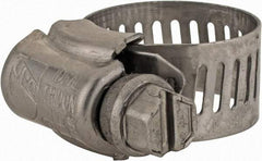 IDEAL TRIDON - SAE Size 6, 3/8 to 7/8" Diam, Stainless Steel Worm Drive Clamp - 1/2" Wide, Material Grade 201/305, Series 620 - Caliber Tooling