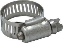 IDEAL TRIDON - SAE Size 10, 9/16 to 1-1/16" Diam, Stainless Steel Worm Drive Clamp - 1/2" Wide, Material Grade 201/305, Series 620 - Caliber Tooling