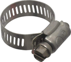 IDEAL TRIDON - SAE Size 12, 9/16 to 1-1/4" Diam, Stainless Steel Worm Drive Clamp - 1/2" Wide, Material Grade 201/305, Series 620 - Caliber Tooling