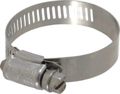 IDEAL TRIDON - SAE Size 24, 1-1/16 to 2" Diam, Stainless Steel Worm Drive Clamp - 1/2" Wide, Material Grade 201/305, Series 620 - Caliber Tooling