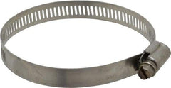 IDEAL TRIDON - SAE Size 44, 2-5/16 to 3-1/4" Diam, Stainless Steel Worm Drive Clamp - 1/2" Wide, Material Grade 201/305, Series 620 - Caliber Tooling