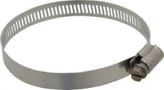 IDEAL TRIDON - SAE Size 48, 2-9/16 to 3-1/2" Diam, Stainless Steel Worm Drive Clamp - 1/2" Wide, Material Grade 201/305, Series 620 - Caliber Tooling