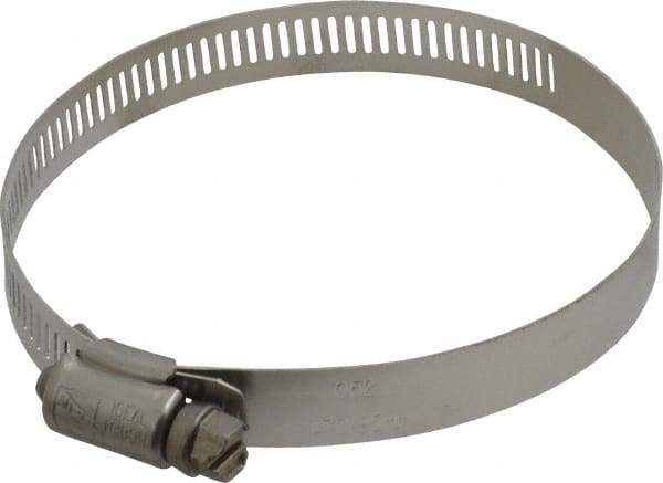 IDEAL TRIDON - SAE Size 52, 2-13/16 to 3-3/4" Diam, Stainless Steel Worm Drive Clamp - 1/2" Wide, Material Grade 201/305, Series 620 - Caliber Tooling