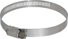 IDEAL TRIDON - SAE Size 56, 3-1/16 to 4" Diam, Stainless Steel Worm Drive Clamp - 1/2" Wide, Material Grade 201/305, Series 620 - Caliber Tooling