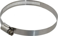 IDEAL TRIDON - SAE Size 64, 2-1/2 to 4-1/2" Diam, Stainless Steel Worm Drive Clamp - 1/2" Wide, Material Grade 201/305, Series 620 - Caliber Tooling