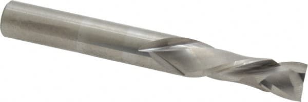 Onsrud - 3/8" Cutting Diam x 1-1/8" Length of Cut, 2 Flute, Compression Spiral Router Bit - Uncoated, Right Hand Cut, Solid Carbide, 3" OAL x 3/8" Shank Diam, Double Edge, 30° Helix Angle - Caliber Tooling