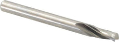 Onsrud - 3/16" Cutting Diam x 3/8" Length of Cut, 1 Flute, Upcut Spiral Router Bit - Uncoated, Right Hand Cut, Solid Carbide, 2" OAL x 3/16" Shank Diam, Single Edge, 21° Helix Angle - Caliber Tooling