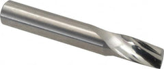 Onsrud - 3/8" Cutting Diam x 5/8" Length of Cut, 1 Flute, Upcut Spiral Router Bit - Uncoated, Right Hand Cut, Solid Carbide, 2-1/2" OAL x 3/8" Shank Diam, Single Edge, 21° Helix Angle - Caliber Tooling