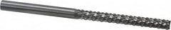 Onsrud - 1/4" Cut Diam, 1/4" Shank Diam, Carbide Double Cut Cylinder Burr - Caliber Tooling