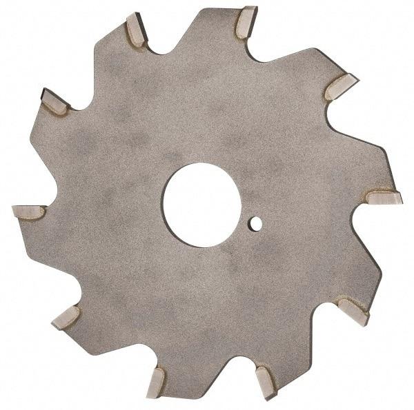 Onsrud - 3" Diam x 0.095" Blade Thickness x 5/8" Arbor Hole Diam, 10 Tooth Slitting and Slotting Saw - Arbor Connection, Right Hand, Uncoated, Carbide-Tipped, 0° Rake - Caliber Tooling