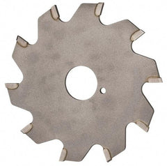 Onsrud - 3" Diam x 0.095" Blade Thickness x 5/8" Arbor Hole Diam, 10 Tooth Slitting and Slotting Saw - Arbor Connection, Right Hand, Uncoated, Carbide-Tipped, 0° Rake - Caliber Tooling