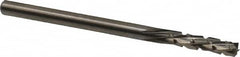 Onsrud - 1/8" Cut Diam, 1/8" Shank Diam, Cylinder Head Fluted Cut Burr - Carbide, Flat End, 1/2" LOC, 2" OAL - Caliber Tooling