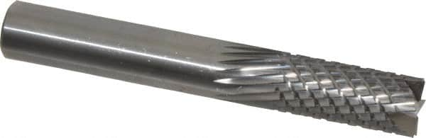 Onsrud - 1/2" Cut Diam, 1/2" Shank Diam, Cylinder Head Fluted Cut Burr - Carbide, Flat End, 1-1/8" LOC, 3-1/2" OAL - Caliber Tooling