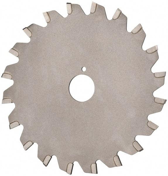 Onsrud - 3-1/2" Diam x 0.095" Blade Thickness x 5/8" Arbor Hole Diam, 20 Tooth Slitting and Slotting Saw - Arbor Connection, Right Hand, Uncoated, Carbide-Tipped, 0° Rake - Caliber Tooling