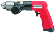 #UT8896 - 1/2" Non-Reversing - Air Powered Drill - Handle Exhaust - Caliber Tooling