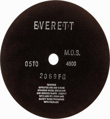 Everett - 12" Aluminum Oxide Cutoff Wheel - 1/8" Thick, 1" Arbor, Use with Gas Powered Saws - Caliber Tooling