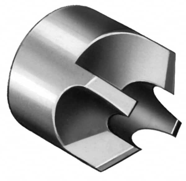 Made in USA - 4 Flutes, 1-1/4" Cutter Head Diam, 3/8" Pilot Hole Diam, High Speed Steel Reverse Countersink - Caliber Tooling