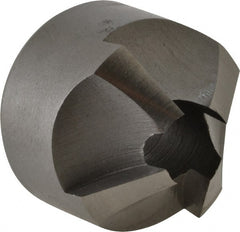 Made in USA - 4 Flutes, 11/16" Cutter Head Diam, 1/4" Pilot Hole Diam, High Speed Steel Reverse Countersink - Caliber Tooling