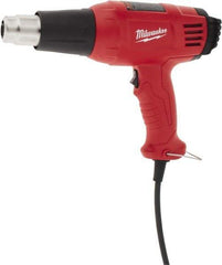 Milwaukee Tool - 140 to 1,040°F Heat Setting, 14.8 CFM Air Flow, Heat Gun - 120 Volts, 11.6 Amps, 1,400 Watts, 10.13' Cord Length - Caliber Tooling