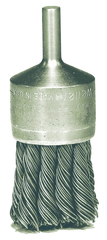 1-1/8'' Diameter - Knot Type Steel Wire End Brush - Caliber Tooling