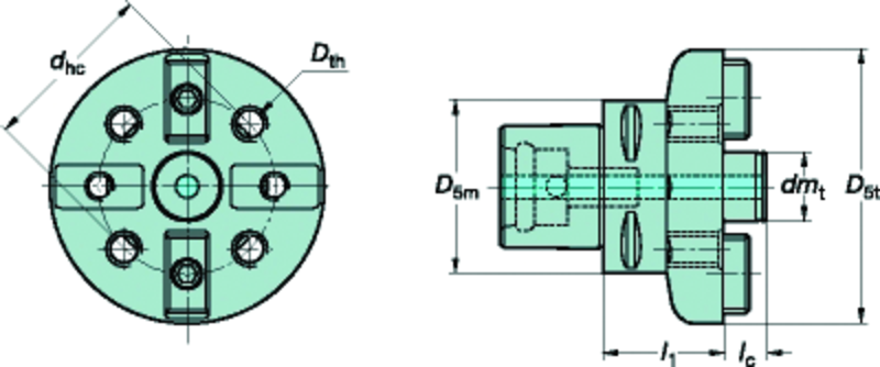 C8 391.XL-40 065 CoroBore® xL - Caliber Tooling