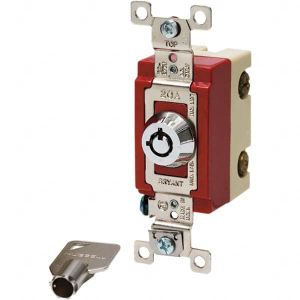 Bryant Electric - Key Switches Switch Type: 4 Tumbler Switch Sequence: On-Off - Caliber Tooling