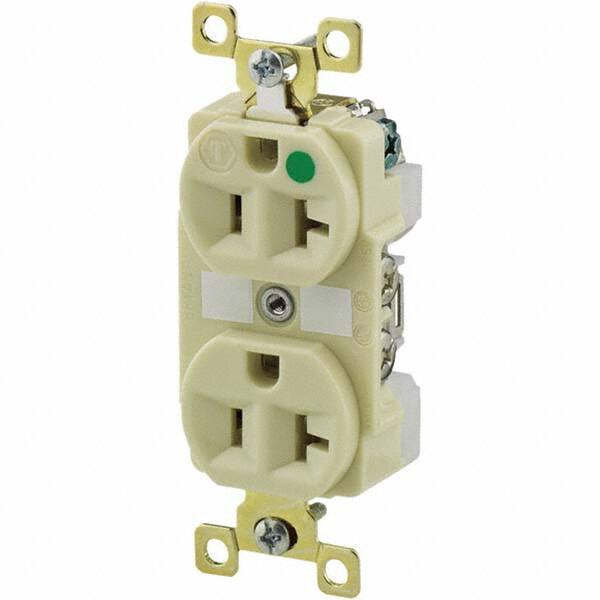 Bryant Electric - Straight Blade Receptacles Receptacle Type: Duplex Receptacle Grade: Hospital - Caliber Tooling