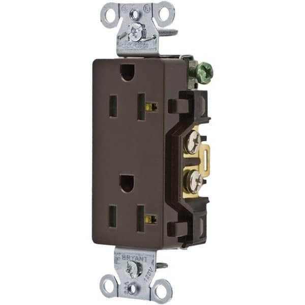 Bryant Electric - Straight Blade Receptacles Receptacle Type: Duplex Receptacle Grade: Commercial - Caliber Tooling