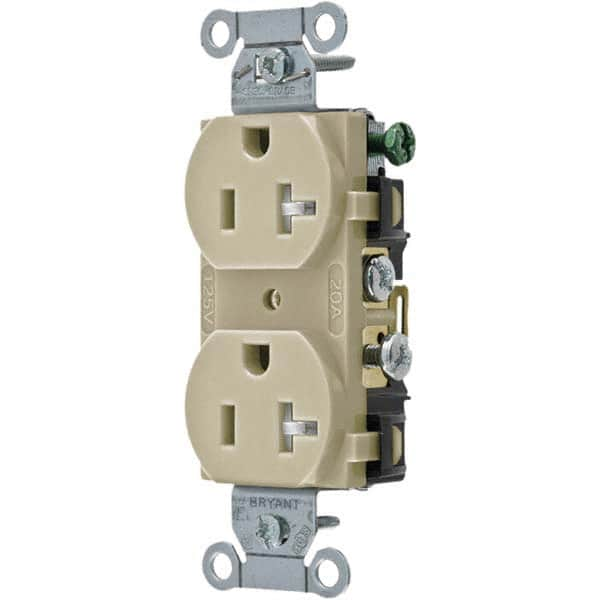 Bryant Electric - Straight Blade Receptacles Receptacle Type: Duplex Receptacle Grade: Commercial - Caliber Tooling