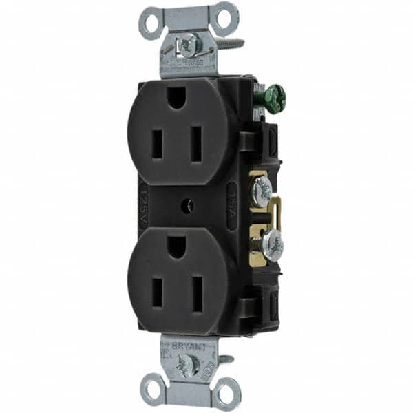 Bryant Electric - Straight Blade Receptacles Receptacle Type: Duplex Receptacle Grade: Commercial - Caliber Tooling