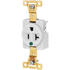 Bryant Electric - Straight Blade Receptacles Receptacle Type: Single Receptacle Grade: Hospital - Caliber Tooling