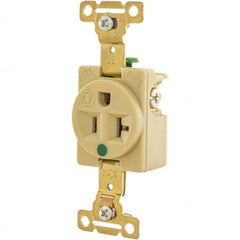 Bryant Electric - Straight Blade Receptacles Receptacle Type: Single Receptacle Grade: Hospital - Caliber Tooling