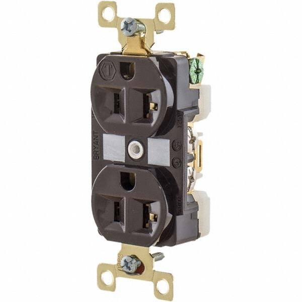 Bryant Electric - Straight Blade Receptacles Receptacle Type: Duplex Receptacle Grade: Industrial - Caliber Tooling