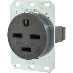 Bryant Electric - Straight Blade Receptacles Receptacle Type: Single Receptacle Grade: Industrial - Caliber Tooling