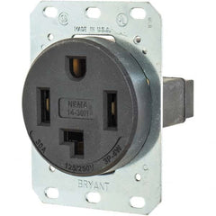 Bryant Electric - Straight Blade Receptacles Receptacle Type: Single Receptacle Grade: Industrial - Caliber Tooling