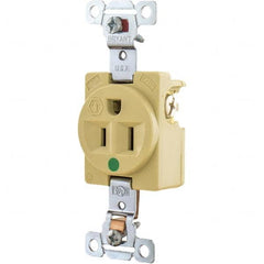 Bryant Electric - Straight Blade Receptacles Receptacle Type: Single Receptacle Grade: Hospital - Caliber Tooling