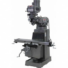 Jet - Knee Milling Machines Spindle Speed Control: Electronic Variable Speed Table Length (Inch): 10 - Caliber Tooling