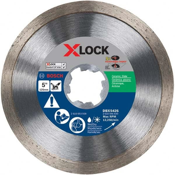 Bosch - Wet & Dry-Cut Saw Blades Blade Diameter (Inch): 5 Blade Material: Diamond-Tipped - Caliber Tooling