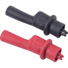 REED Instruments - Electrical Test Equipment Accessories; Accessory Type: Alligator Clip Set ; For Use With: REED R1050 & Test Leads that accept 0.16" (4mm) diameter shrouded banana connectors ; Color: Black; Red - Exact Industrial Supply