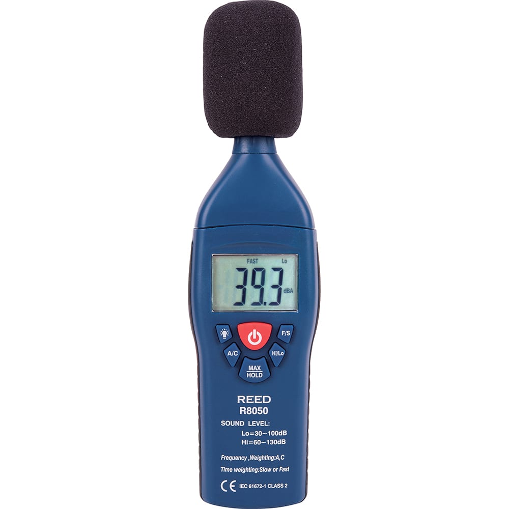 REED Instruments - Sound Meters; Type: Sound Meter ; Frequency Weighting: A & C ; Sound Range (dB): 30 - Exact Industrial Supply