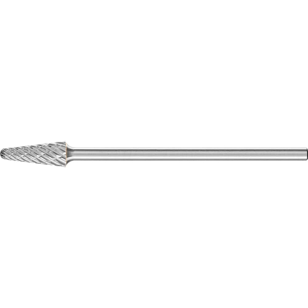 PFERD - SL-4L6, 1/2" Cut Diam, 1/4" Shank Diam, Carbide End Cut Tree with Radius End Burr - Exact Industrial Supply