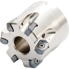 Kyocera - Indexable High-Feed Face Mills; Cutting Diameter (mm): 52.00 ; Maximum Depth of Cut (mm): 2.50 ; Arbor Hole Diameter (mm): 27.00 ; Overall Height (mm): 50.00000 ; Series: MFH ; Cutter Style: MFH - Exact Industrial Supply