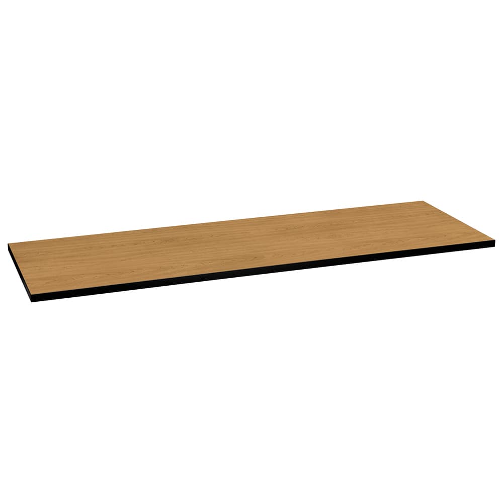 Hon - Stationary Tables; Type: Table Top ; Material: High-Pressure Laminate ; Color: Harvest; Black ; Height (Inch): 1-1/8 ; Length (Inch): 24 ; Width (Inch): 72 - Exact Industrial Supply