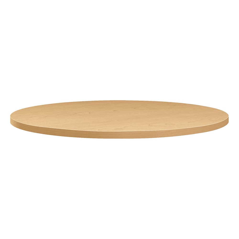 Hon - Stationary Tables; Type: Table Top ; Material: High-Pressure Laminate ; Color: Natural Maple ; Diameter (Inch): 36 ; Height (Inch): 1-1/8 ; Width (Inch): 36 - Exact Industrial Supply